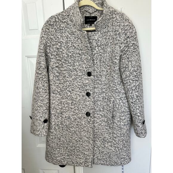 Lucky brand Light Grey Wool Coat size Medium - Picture 6 of 12